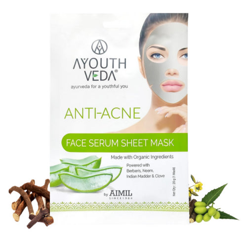 Ayouthveda Anti Acne Face Serum Sheet Mask